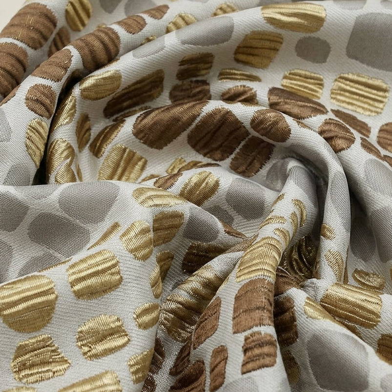 Embossed Tissue & Shimmer Fabric - EC17460 - Swirl Smooth