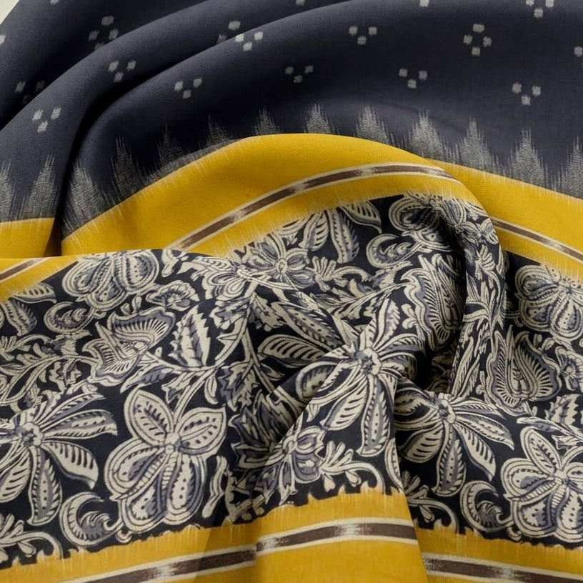Ikat Cotton Fabric - EC17484 - Swirl Smooth