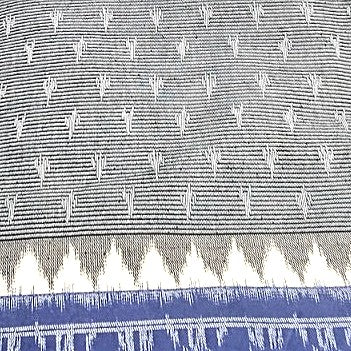 Ikat Cotton Fabric - EC17485 - Flat fabric