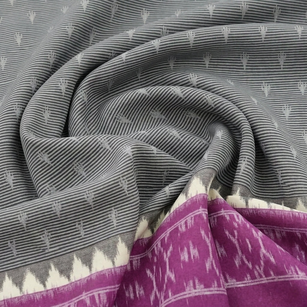 Ikat Cotton Fabric - EC17486 - Swirl Smooth