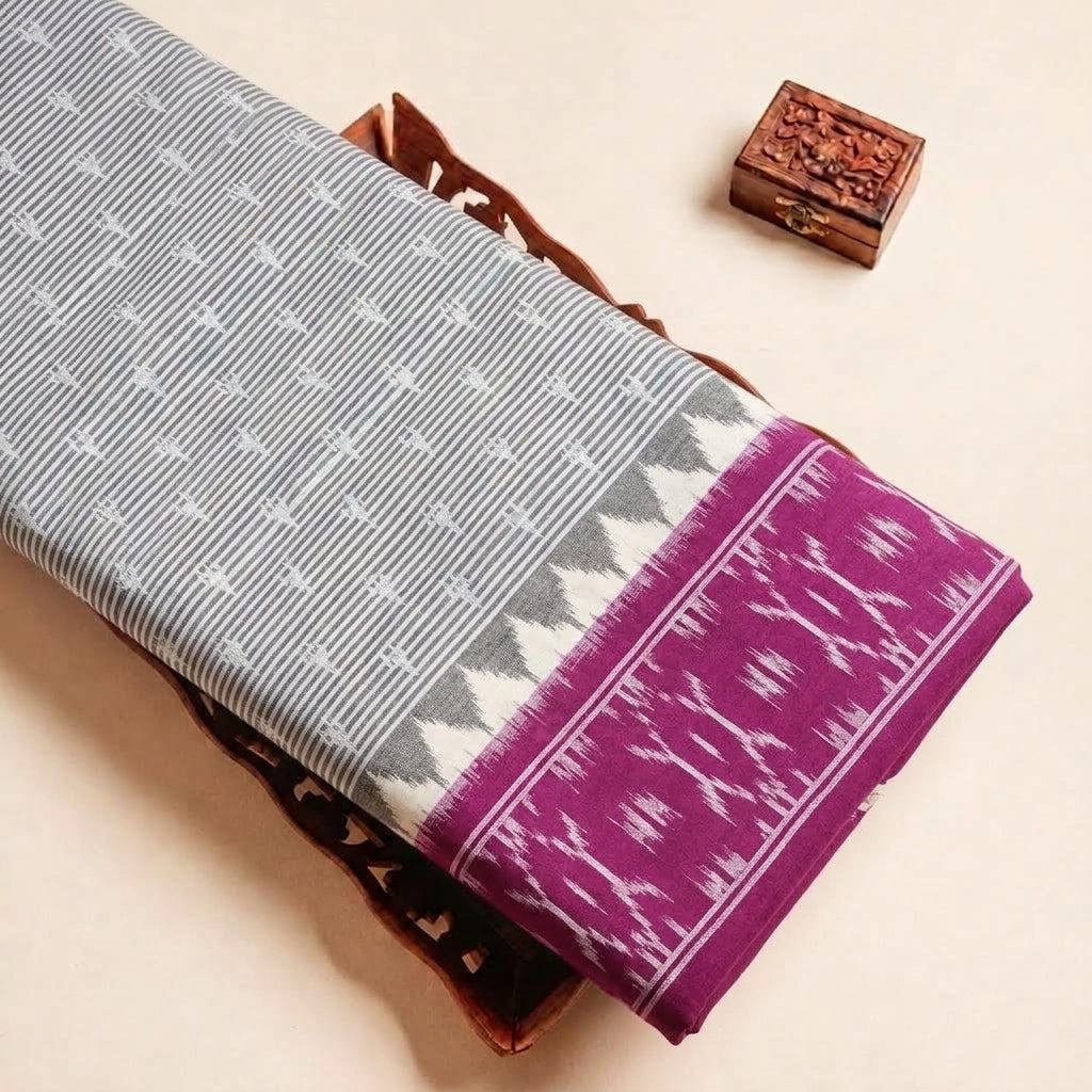 Ikat Cotton Fabric - EC17486 - tray_4