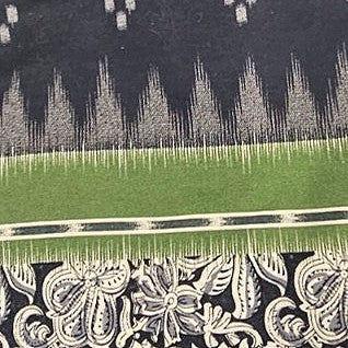 Ikat Cotton Fabric - EC17487 - Flat fabric