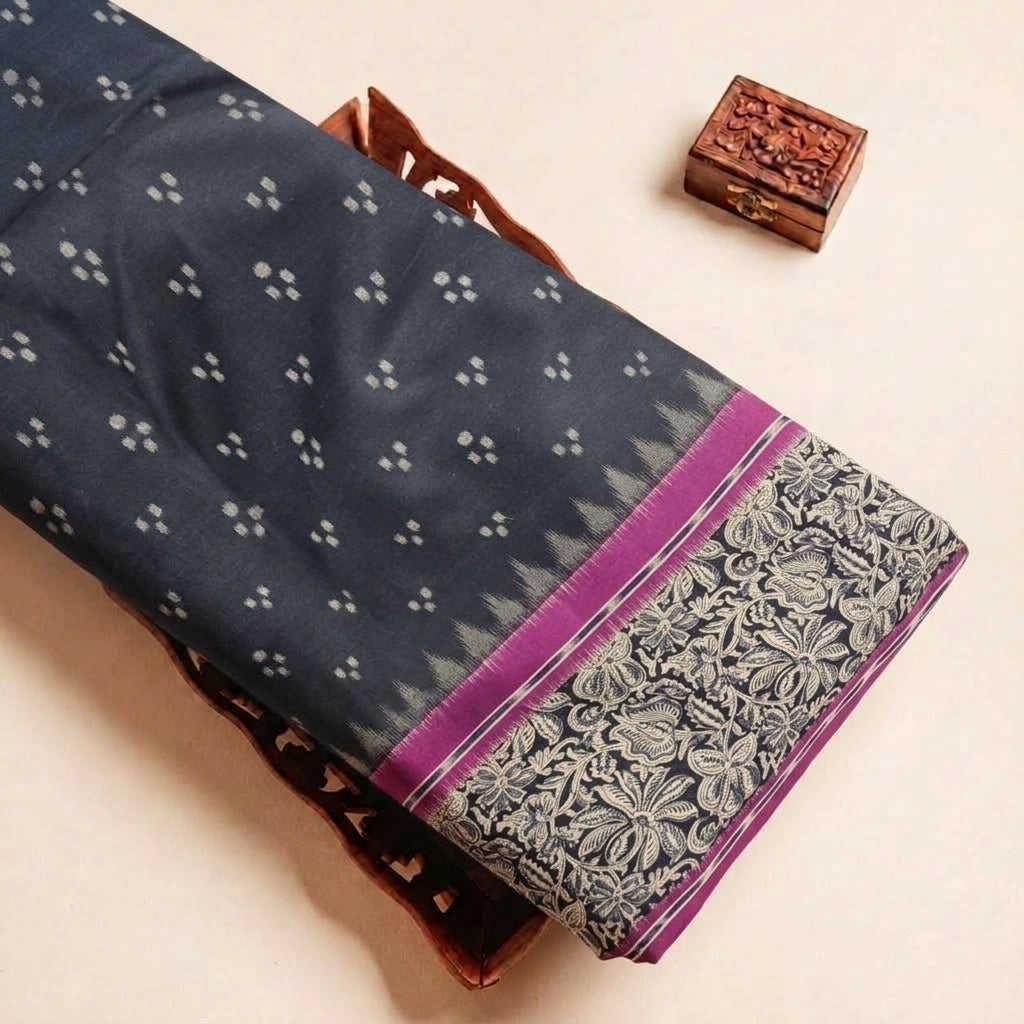 Ikat Cotton Fabric - EC17489 - tray_4