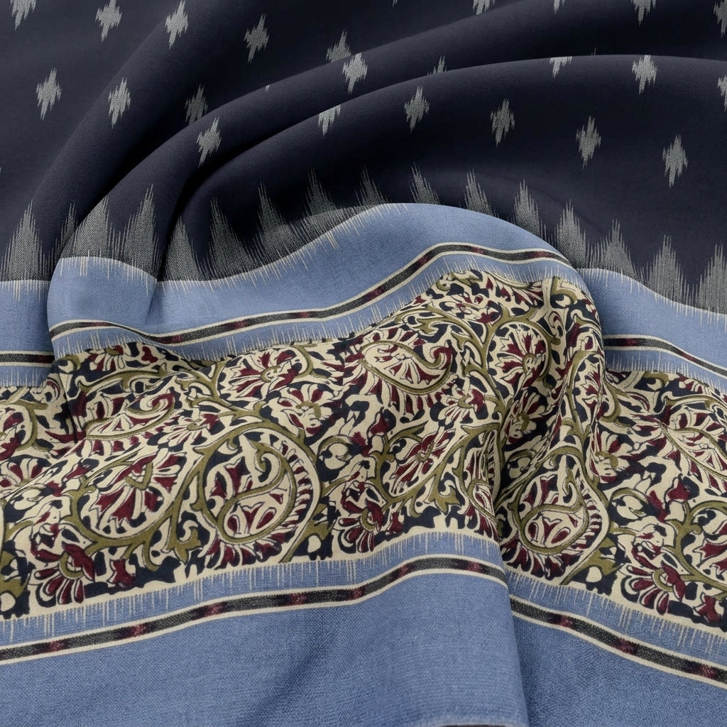 Ikat Cotton Fabric - EC17490 - Swirl Smooth