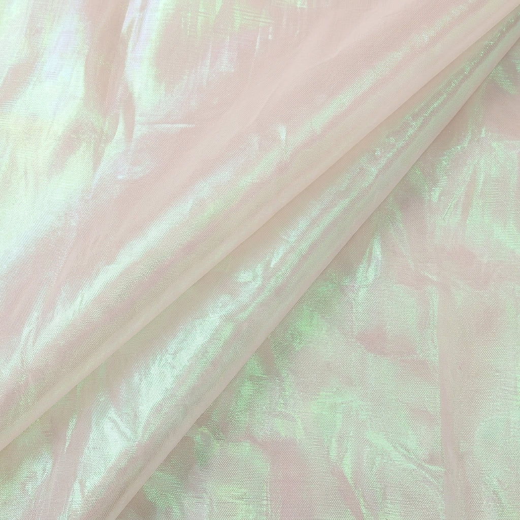Folded Peach Rainbow Tissue Fabric