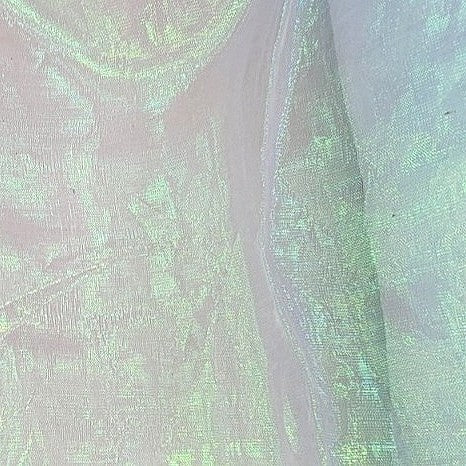 Blue Rainbow Tissue Fabric, laid flat