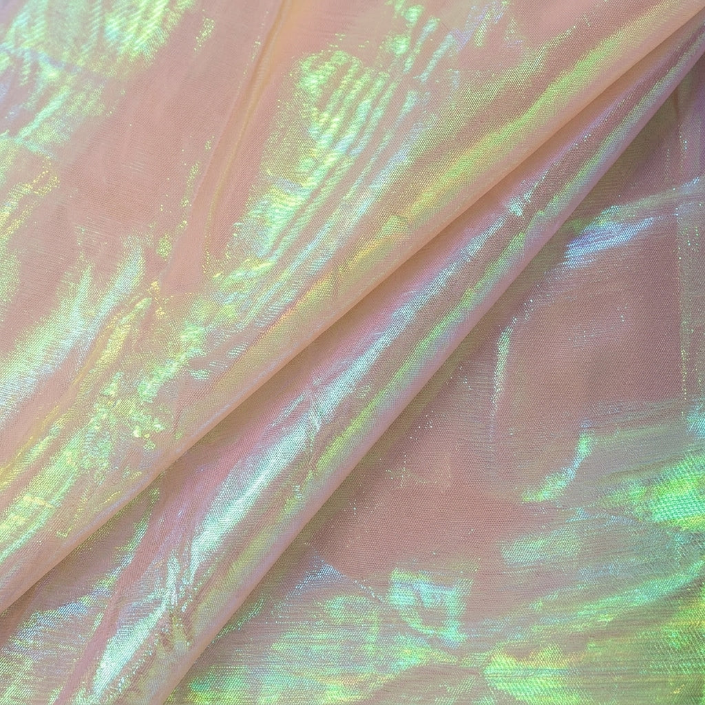 Folded Pink Rainbow Tissue Fabric