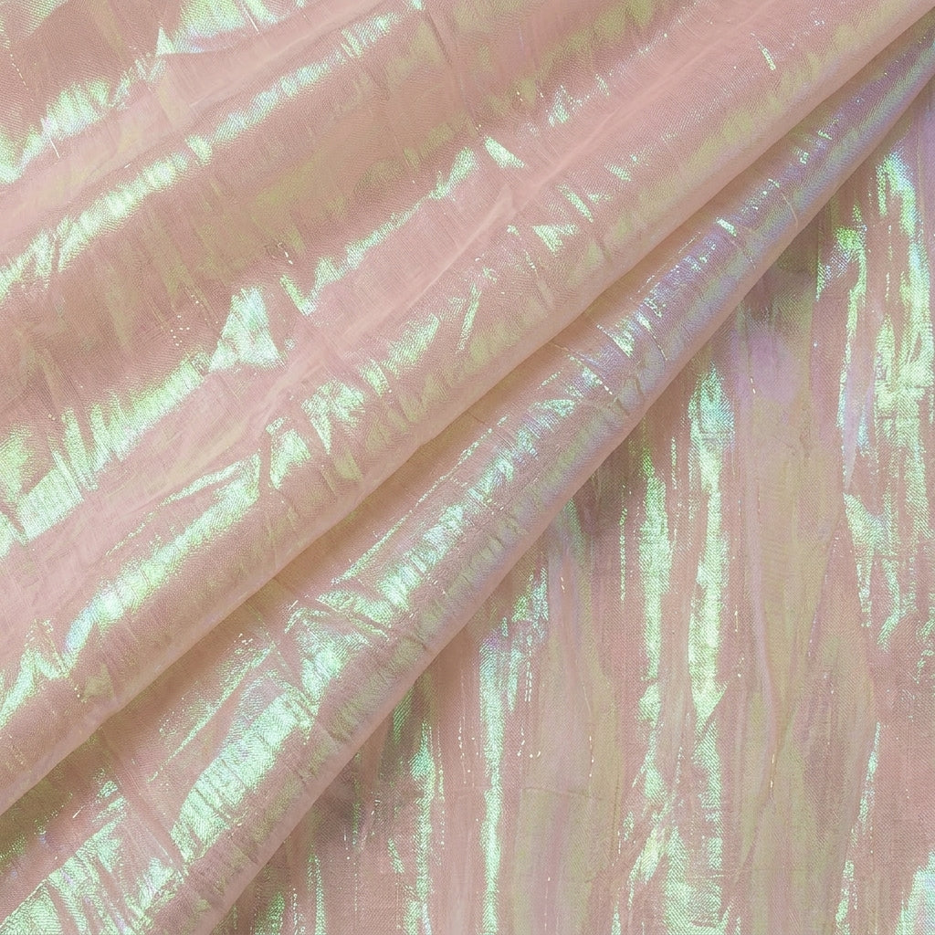 Folded Peach Rainbow Tissue Fabric