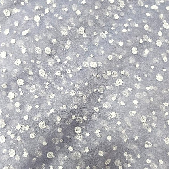 Grey Butta Organza Fabric, laid flat