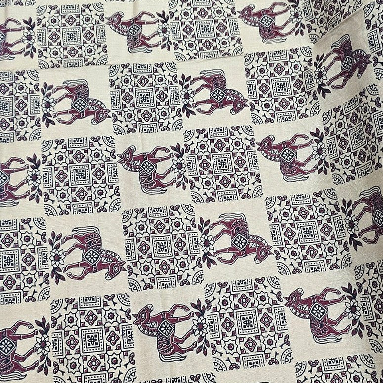 EC17855 Printed Cotton Fabric, laid flat