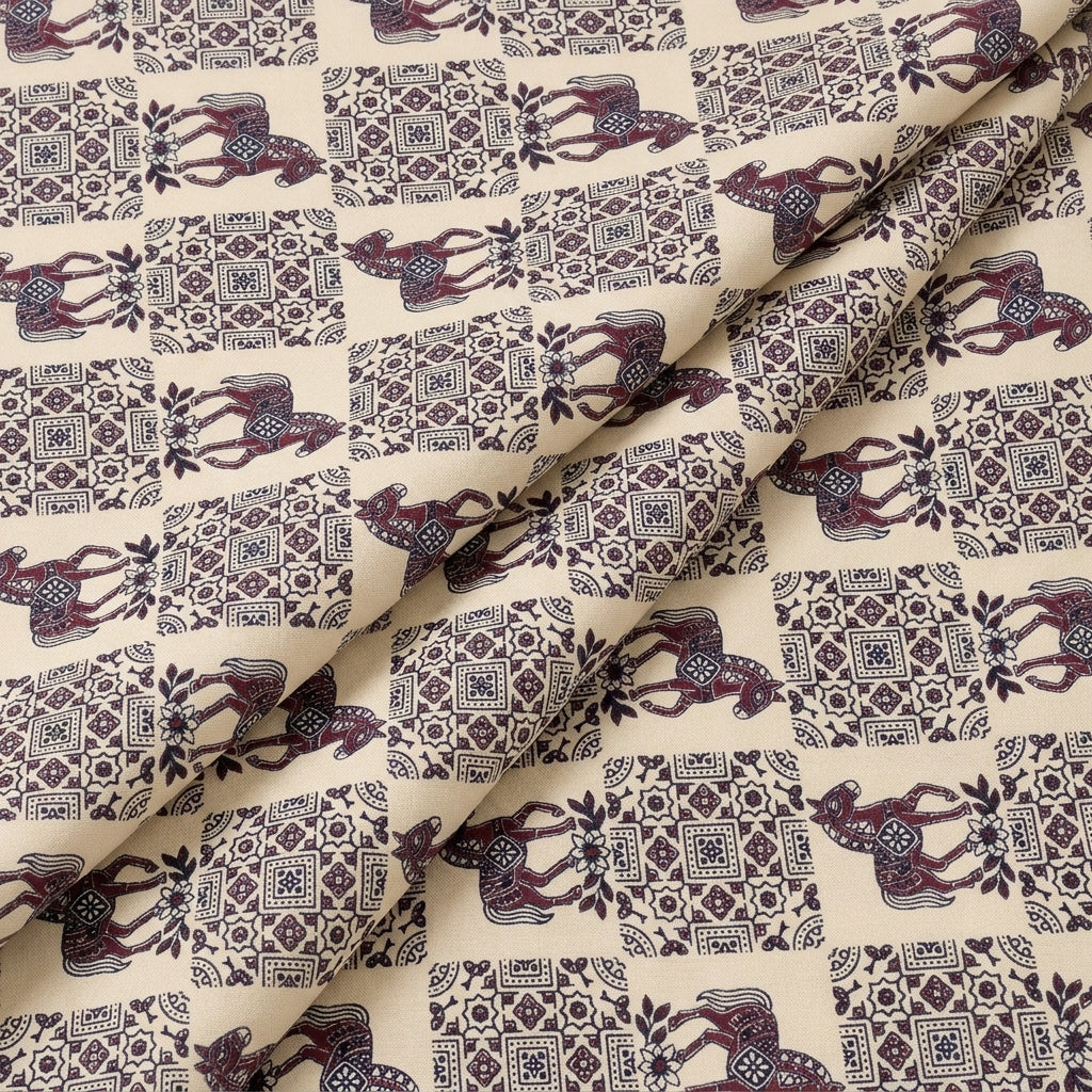 Folded Cotton Printed Cotton Fabric