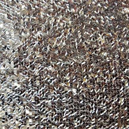 Beige Embroidery Net Fabric, laid flat