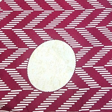 Pink Abstract Rayon Fabric, laid flat