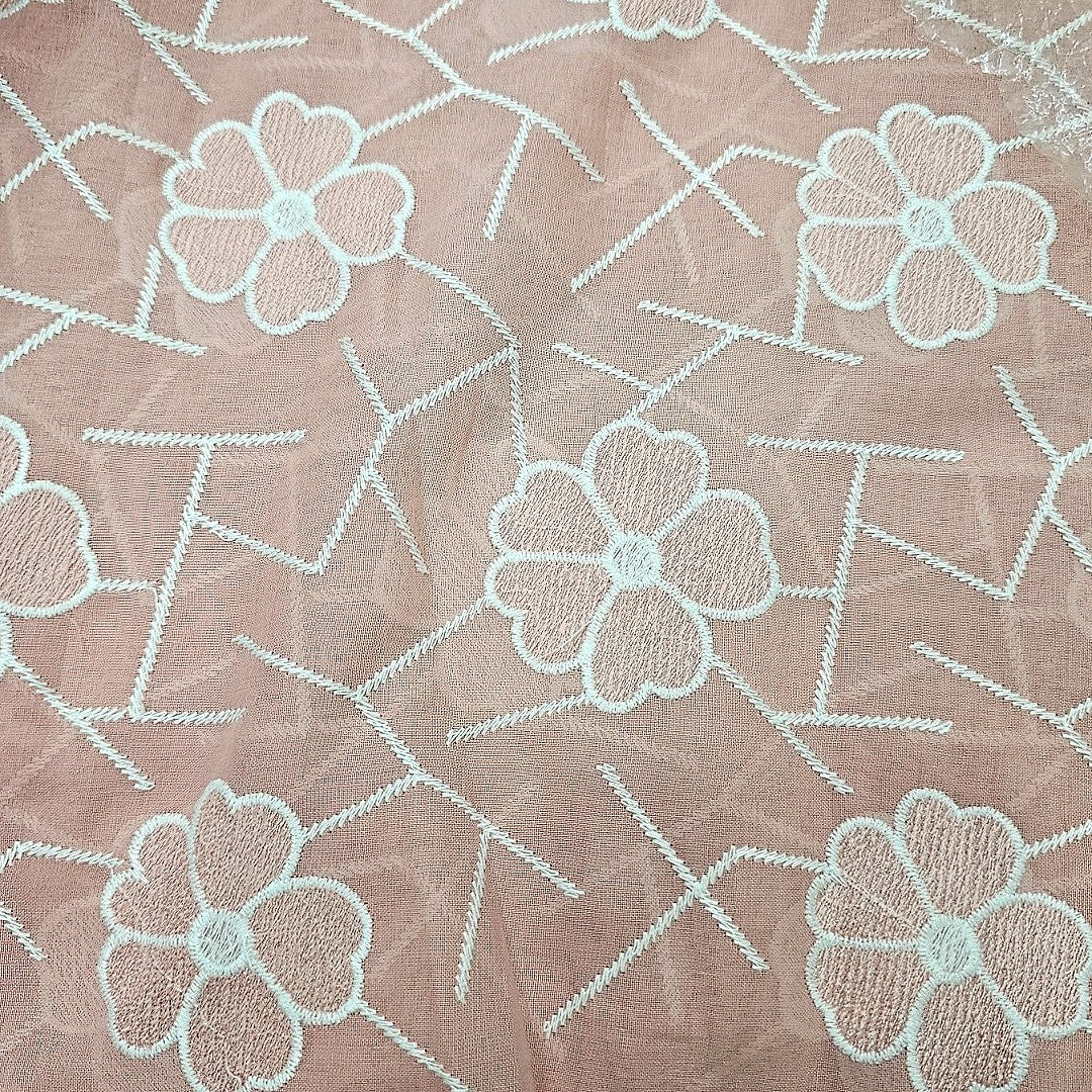 Embroidery Cotton Fabric - EC8098 - Flat fabric