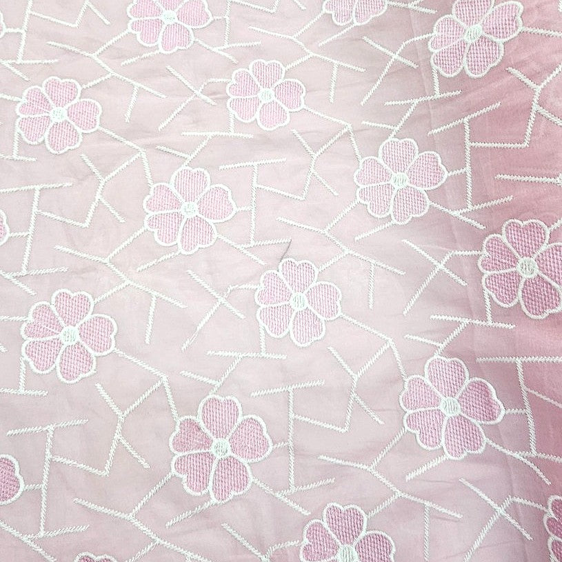 Embroidery Cotton Fabric - EC8100 - Flat fabric