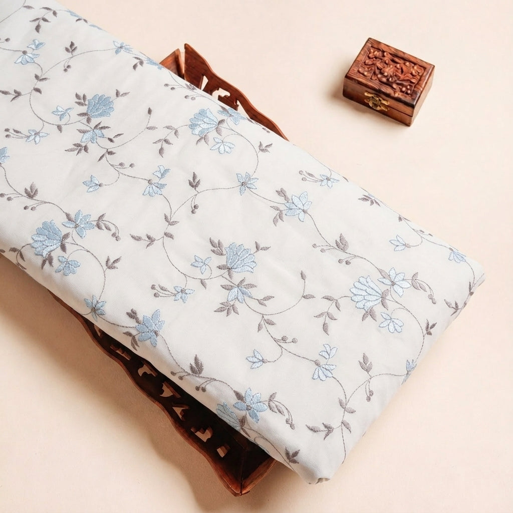 Embroidery Cotton Fabric - EC8677 - tray_3
