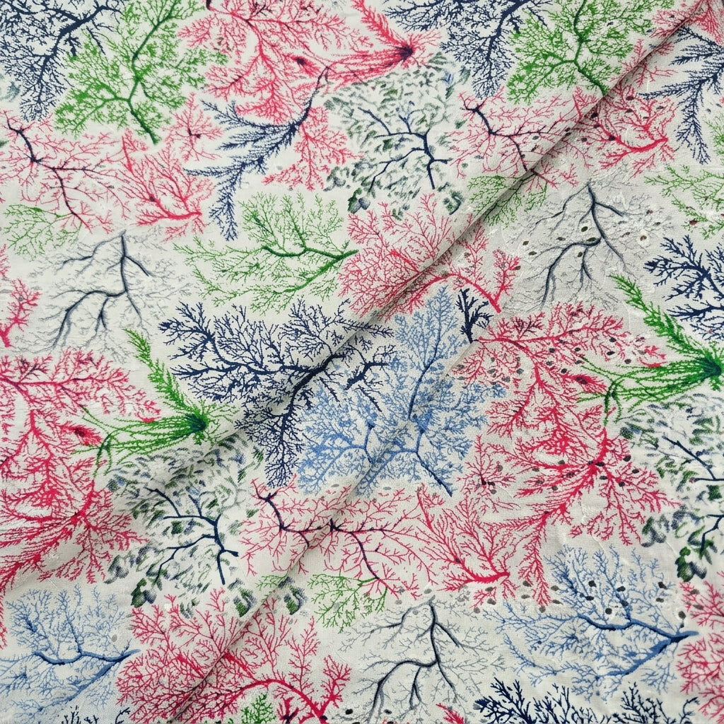 Folded Hakoba Off White Hakoba Cotton Fabric