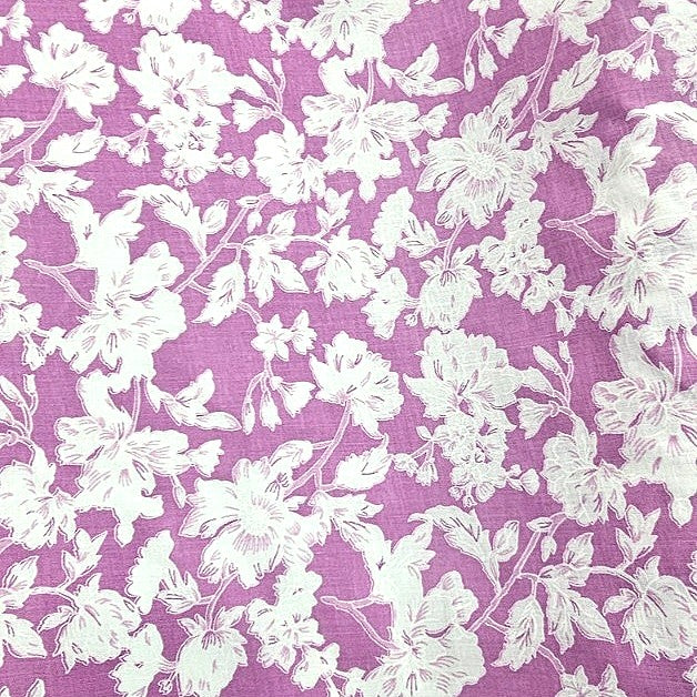 Floral Cotton Fabric - EL00306 - Flat fabric