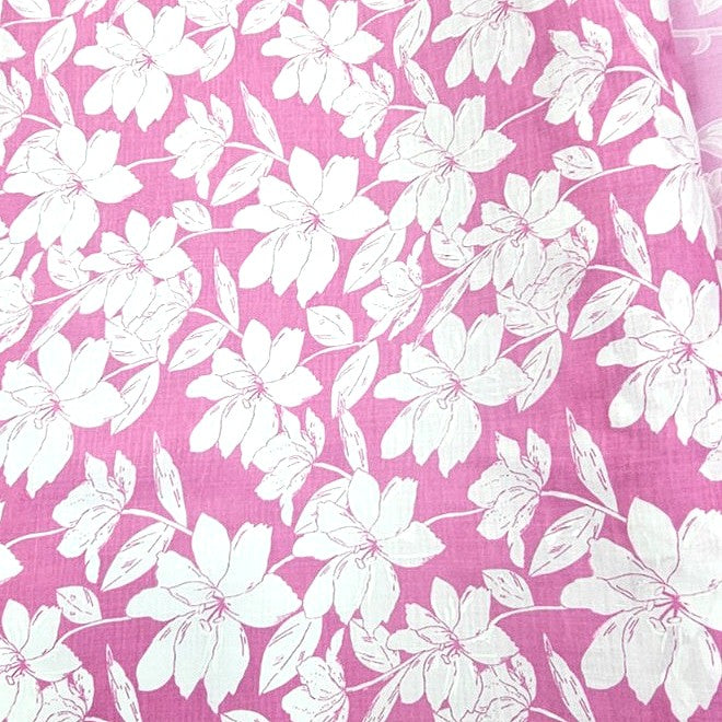Floral Cotton Fabric - EL00307 - Flat fabric