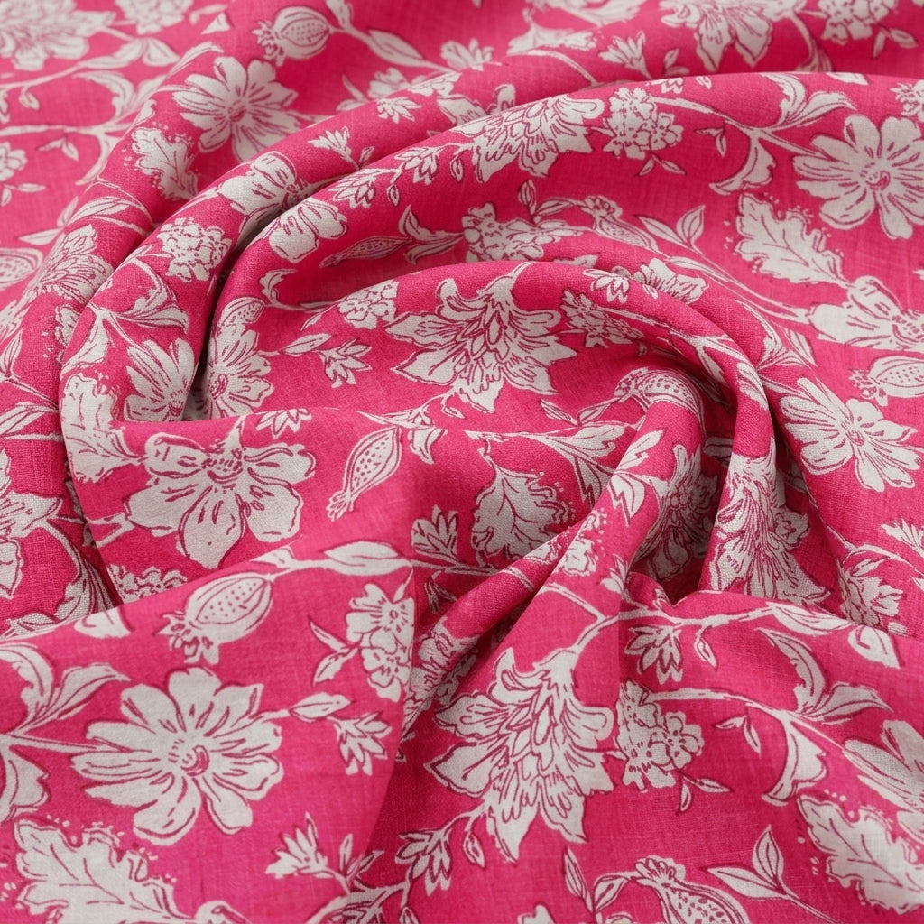 Floral Cotton Fabric - EL00311 - Swirl