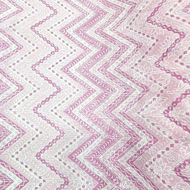 Chevron Cotton Fabric - EL00312 - Flat fabric