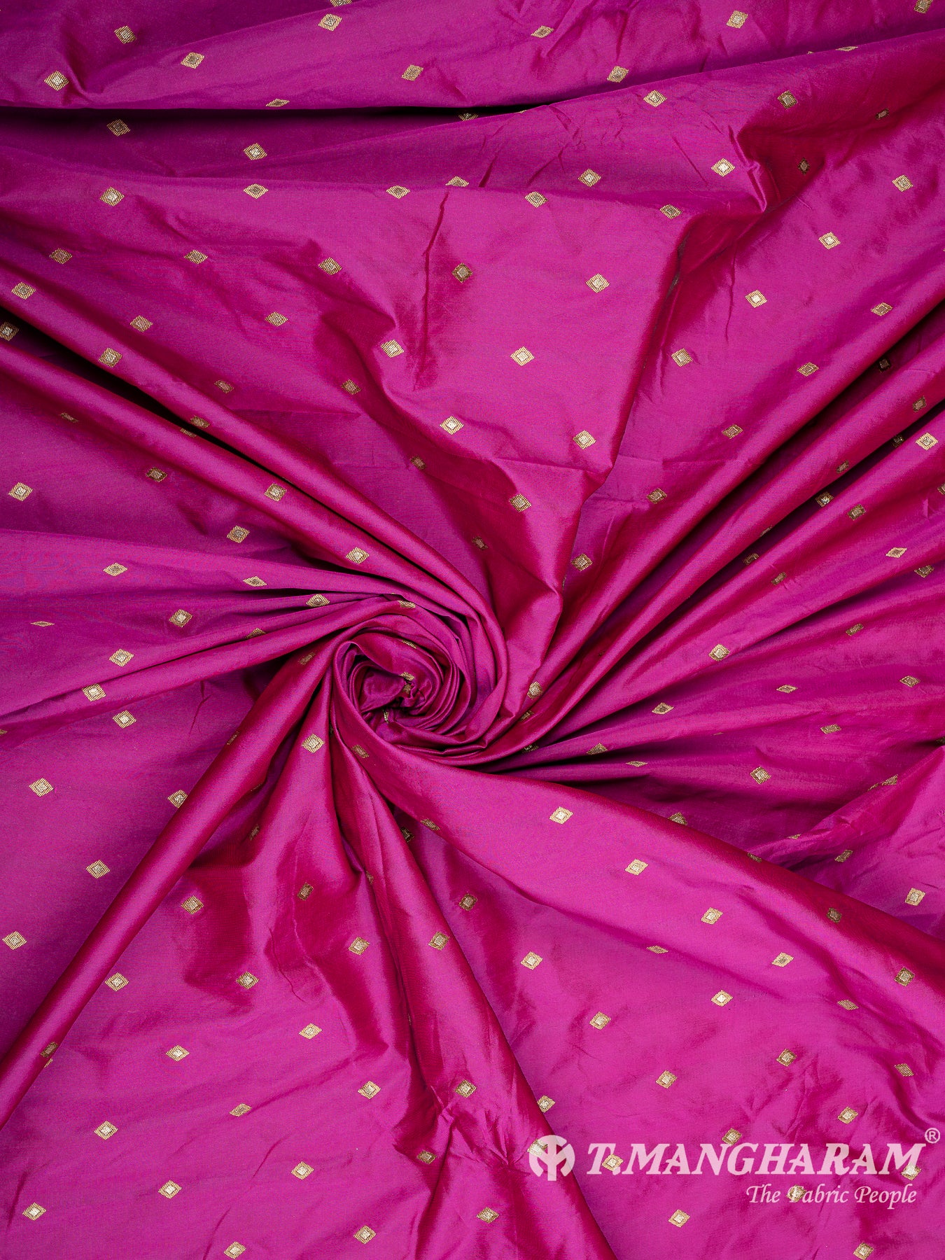 Pink Semi Banaras Fabric - EC10078 view-1