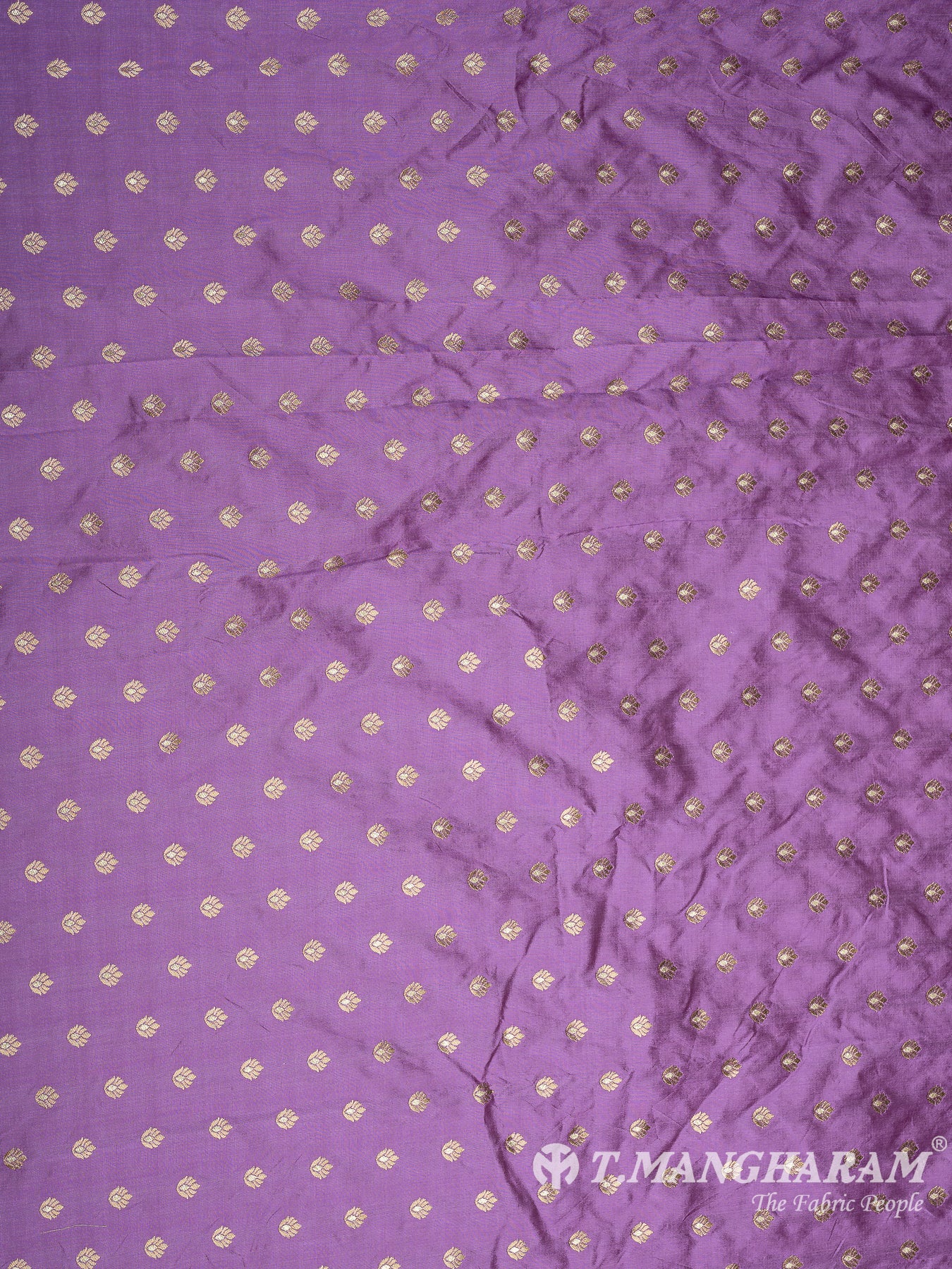 Violet Semi Banaras Fabric - EC10108 view-3