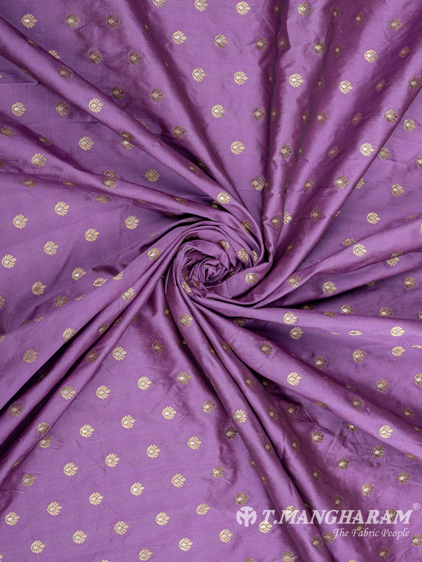 Violet Semi Banaras Fabric - EC10108 view-1