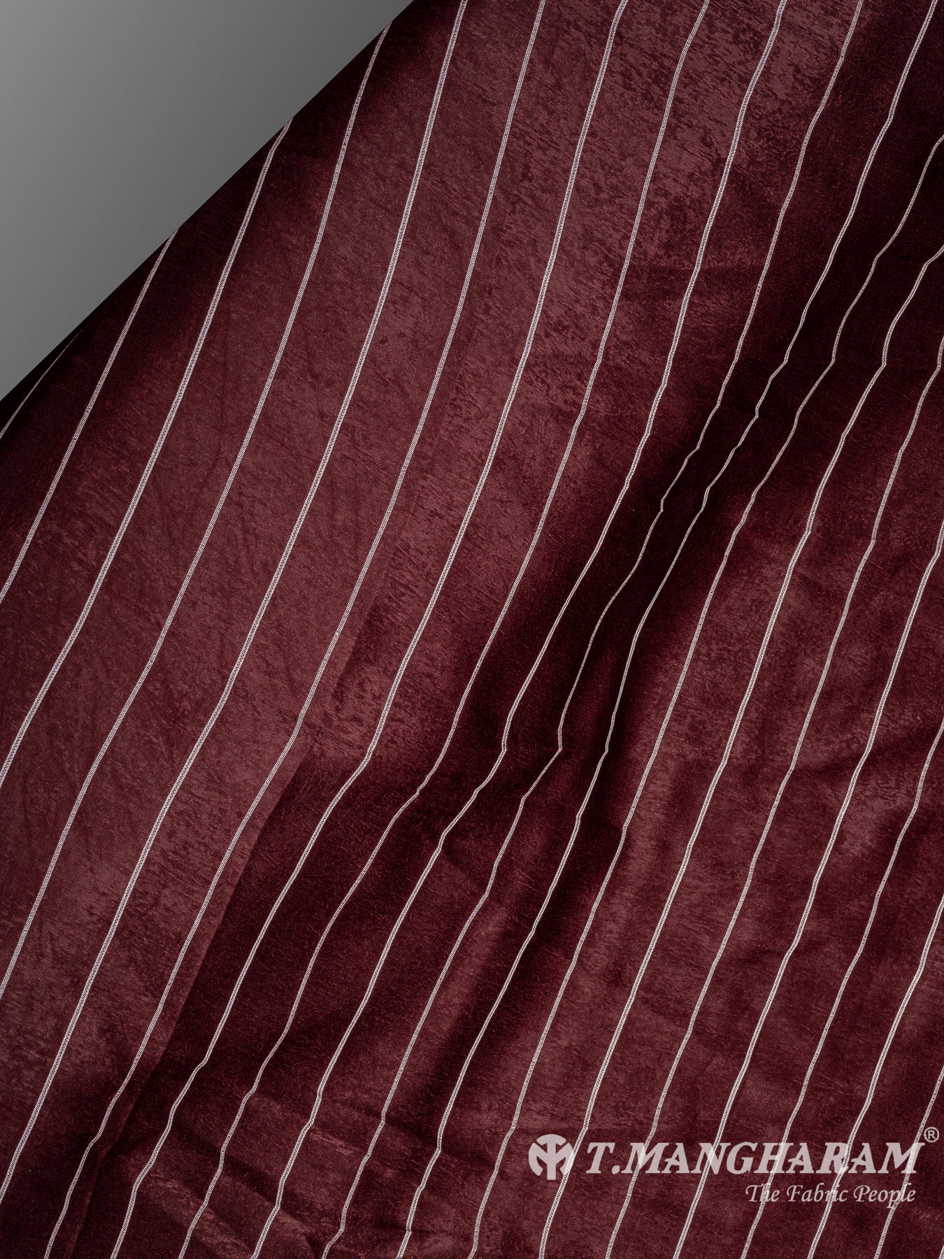 Maroon Velvet Fabric - EC10143 view-2