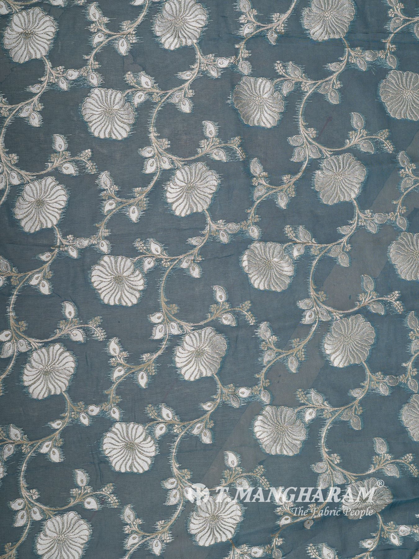 Blue Banaras Fabric - EC16314