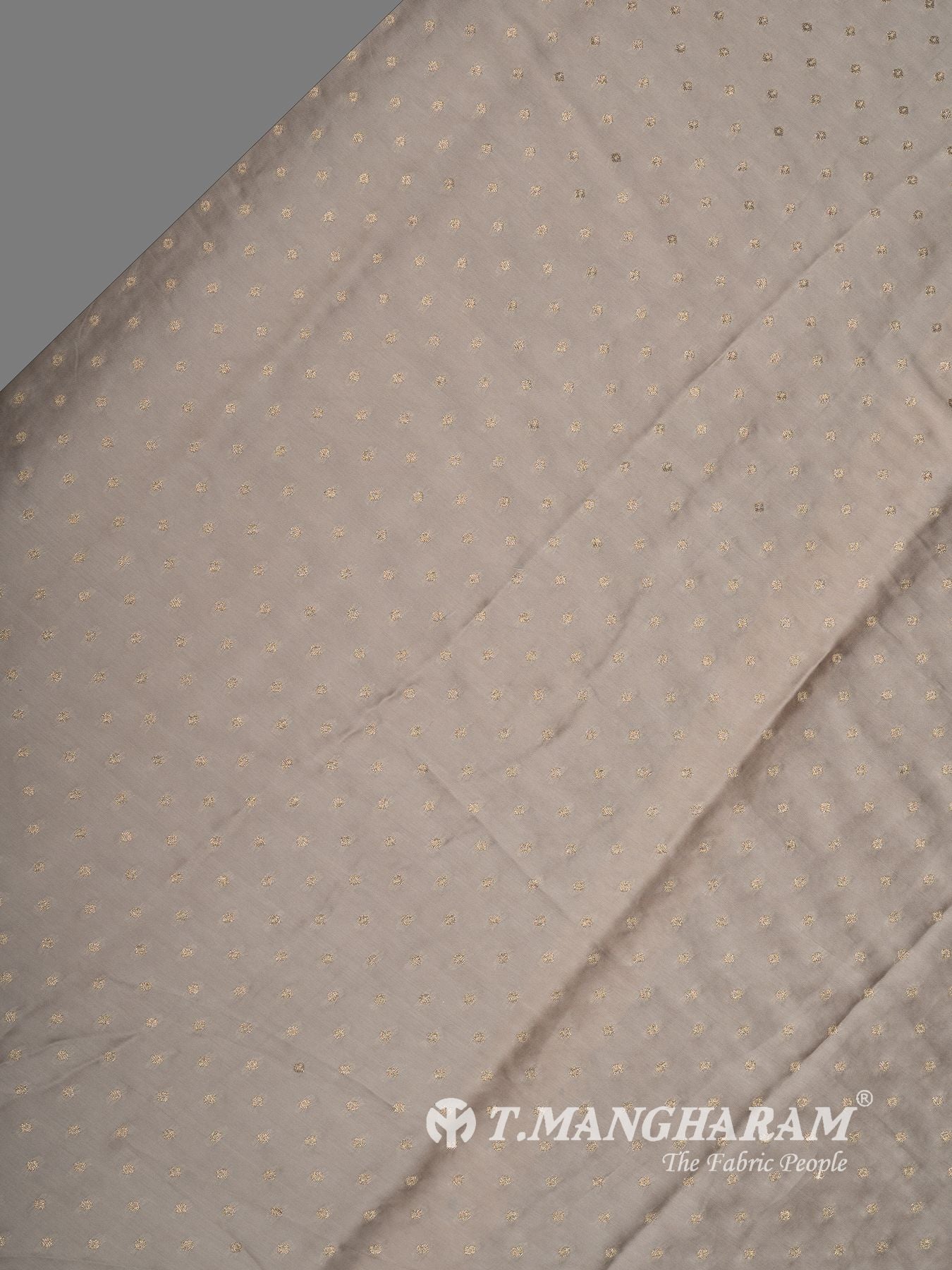 Brown Semi Banaras Fabric - EC16328