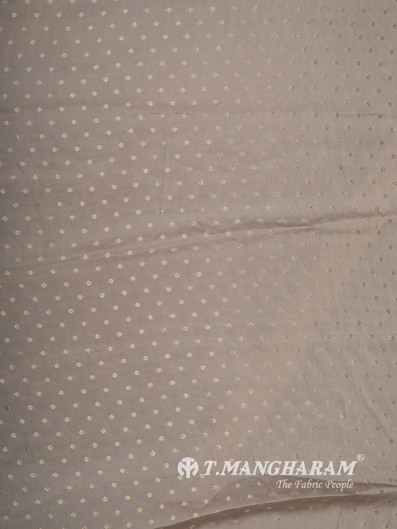 Brown Semi Banaras Fabric - EC16328