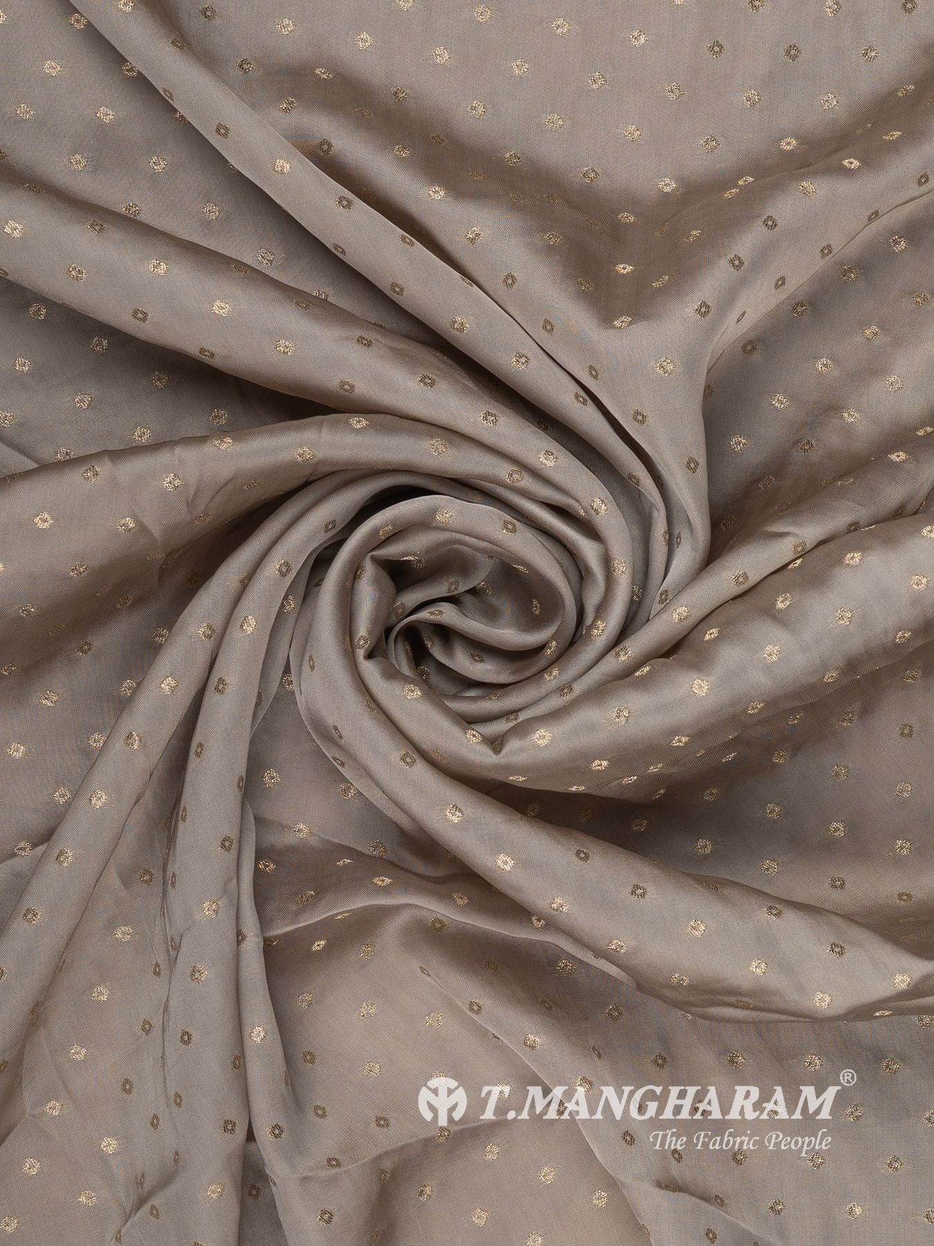Brown Semi Banaras Fabric - EC16328
