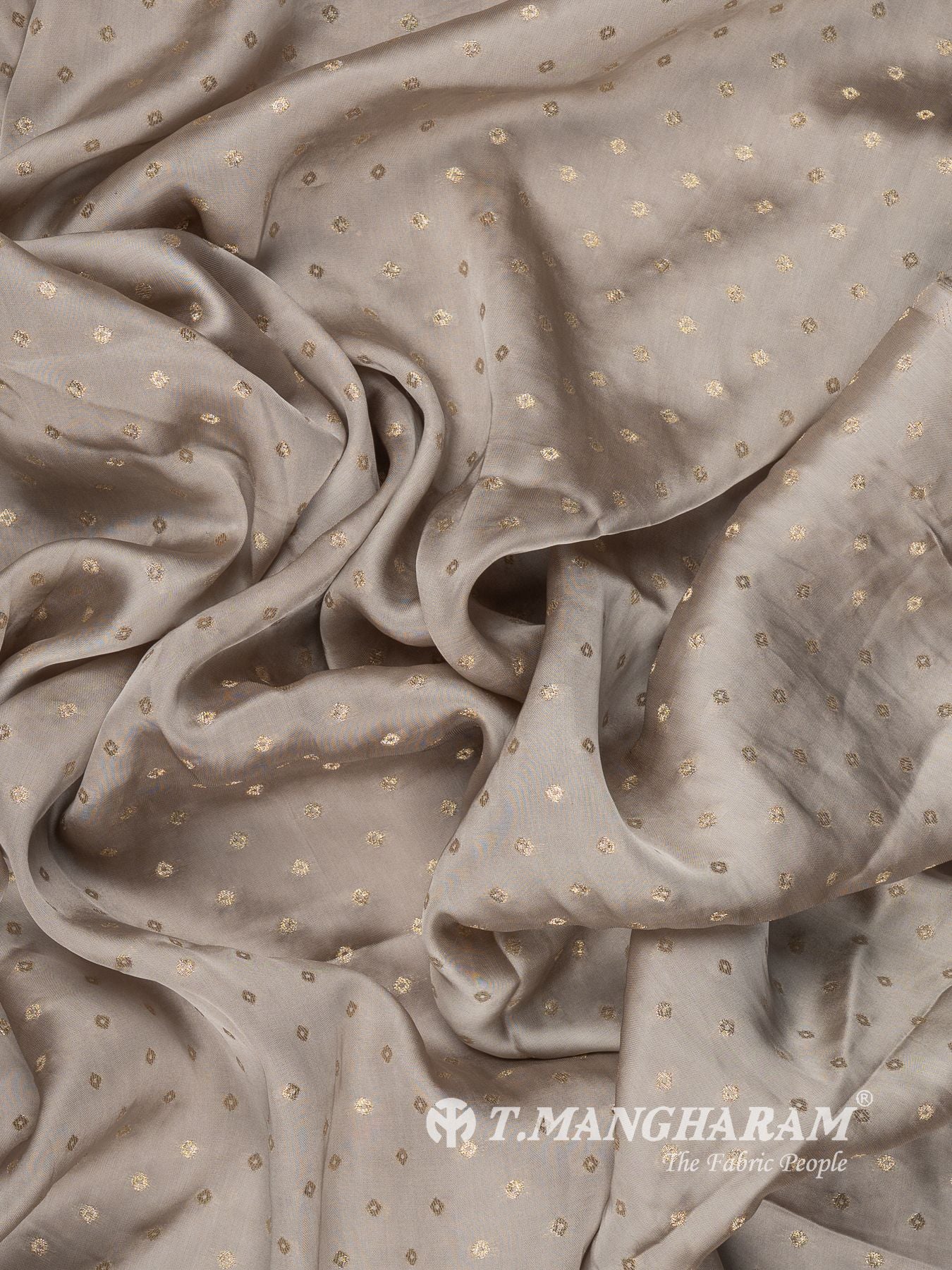 Brown Semi Banaras Fabric - EC16328