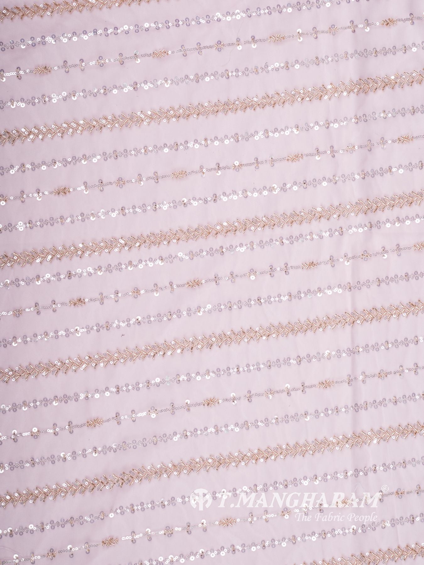 Violet Sequin Net Fabric - EA4097