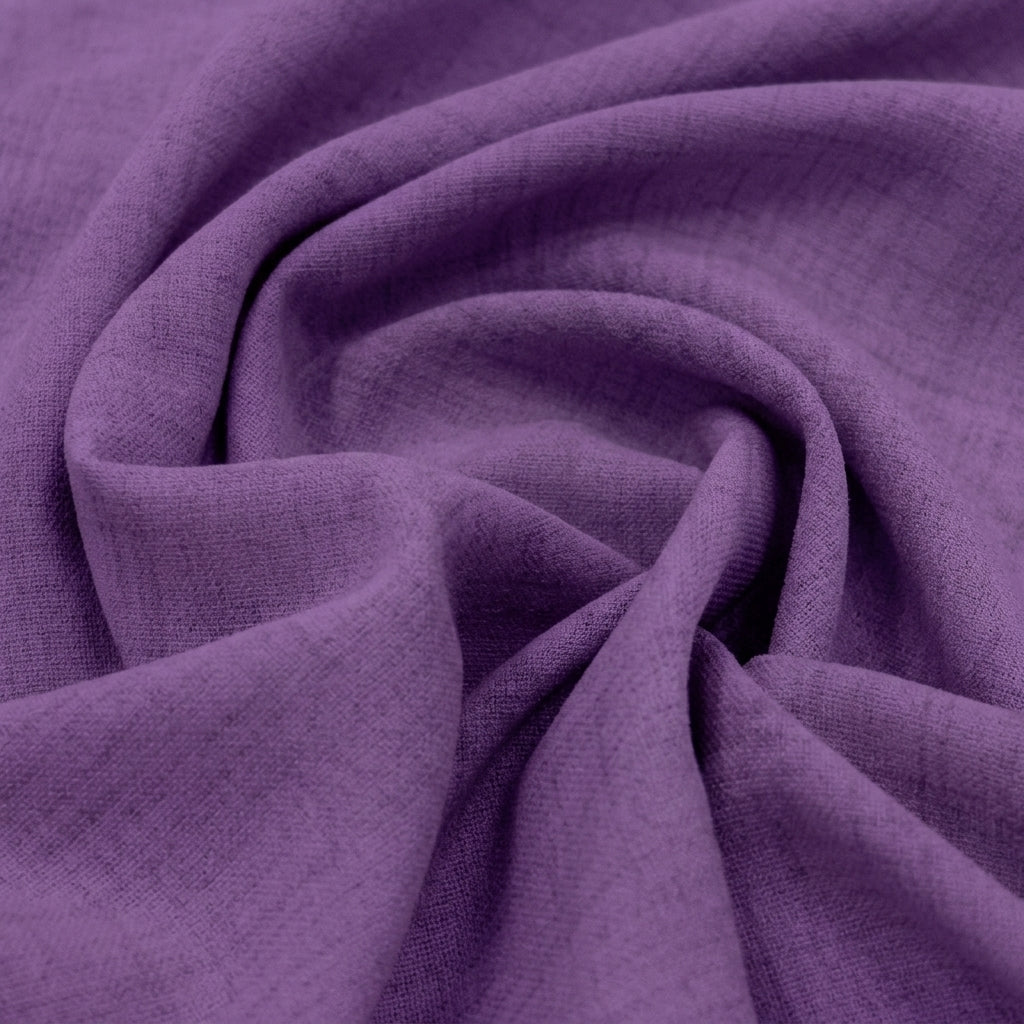 Swirled Plain Lavender Plain Crepe Fabric