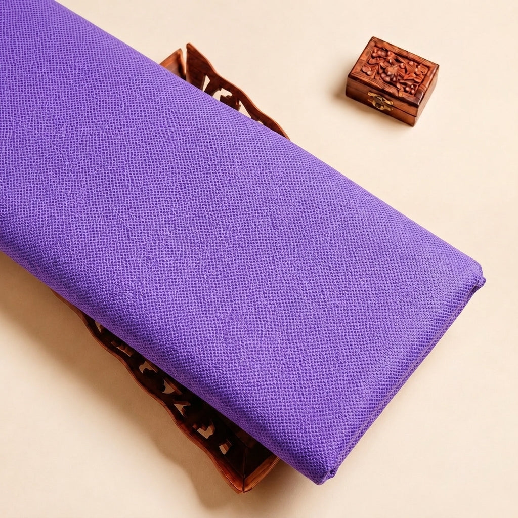 Lavender Net Plain Net Fabric, folded