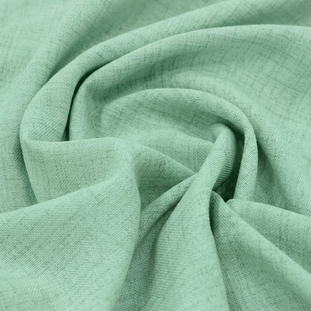 Swirled Plain MInt Green Plain Cambric Cotton Fabric