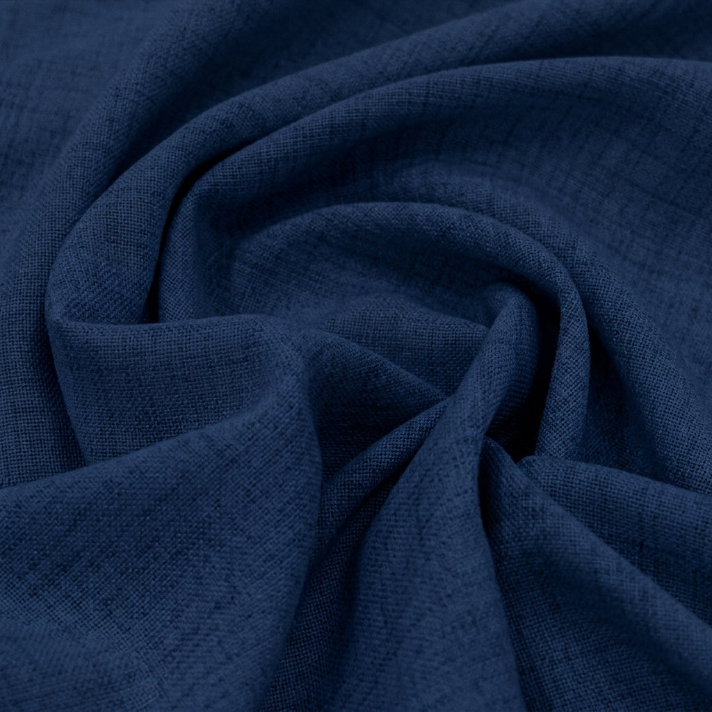 Swirled Plain Navy Blue Plain Cambric Cotton Fabric