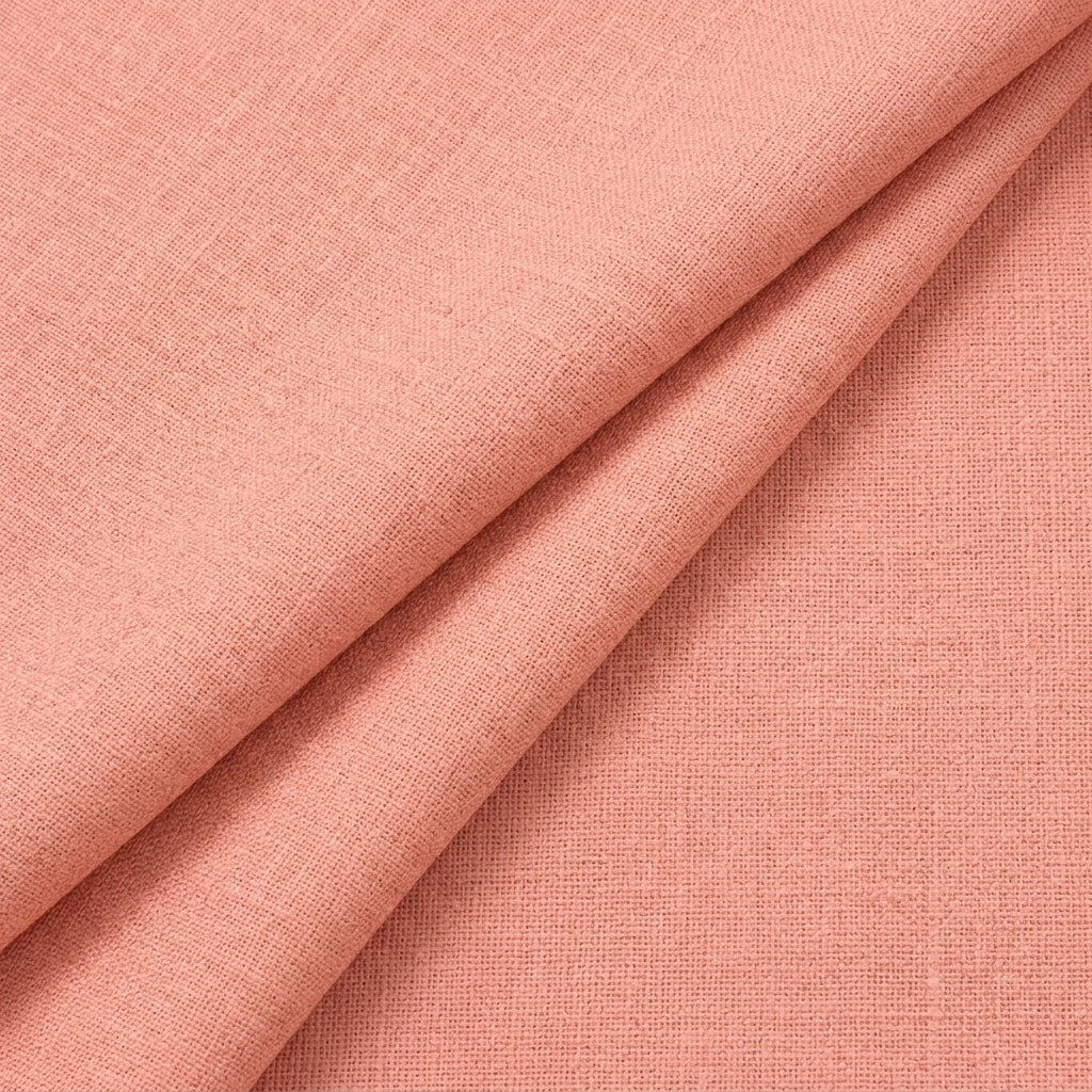 Folded Plain Peach Plain Cambric Cotton Fabric