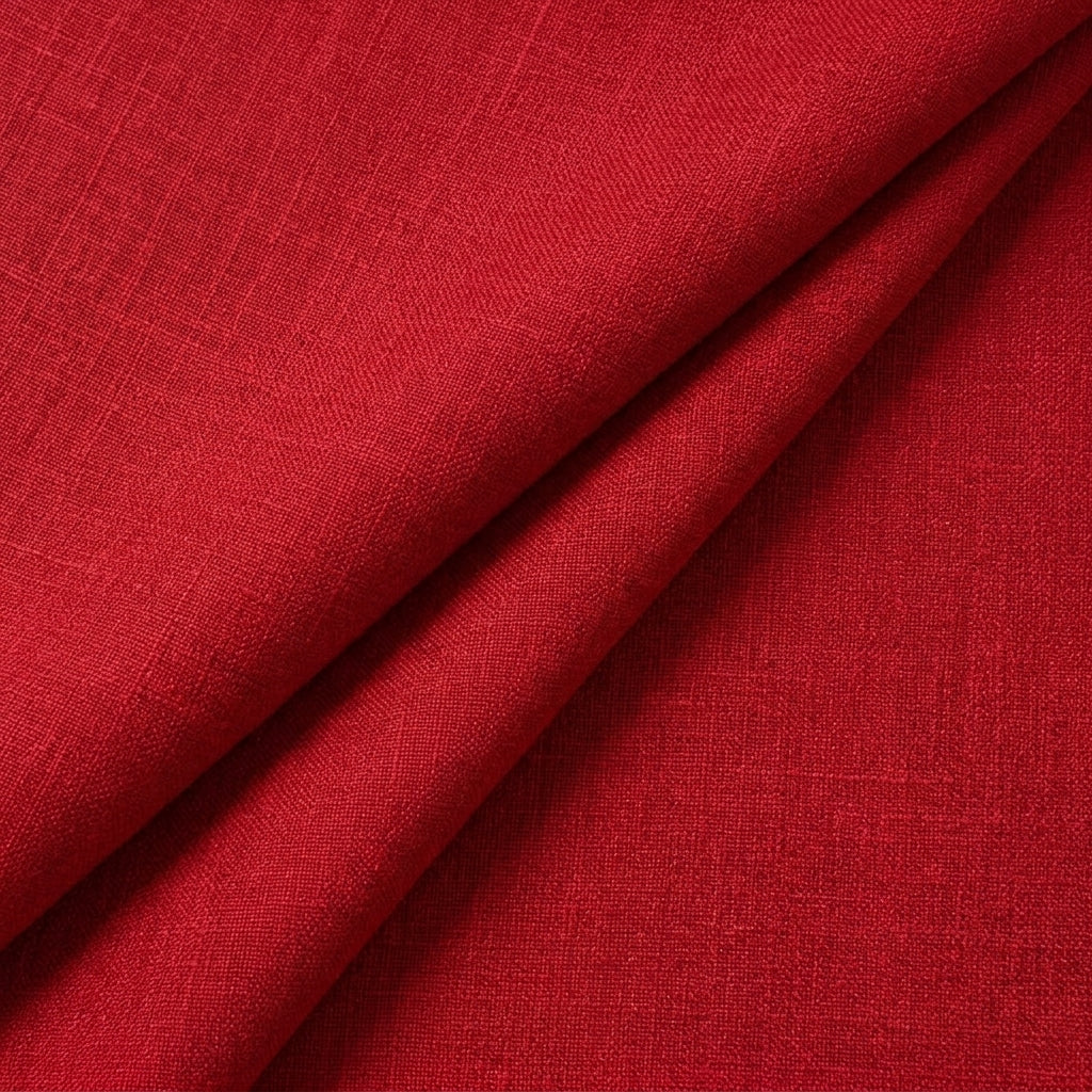 Folded Plain Red Plain Cambric Cotton Fabric