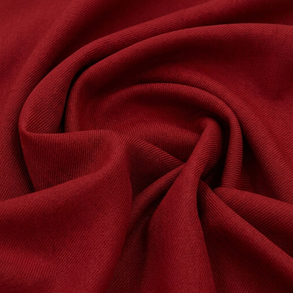 Swirled Plain Red Plain Satin Fabric