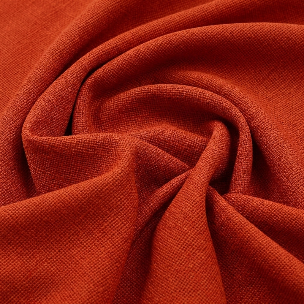 Swirled Rust Net Plain Net Fabric Showing Drape