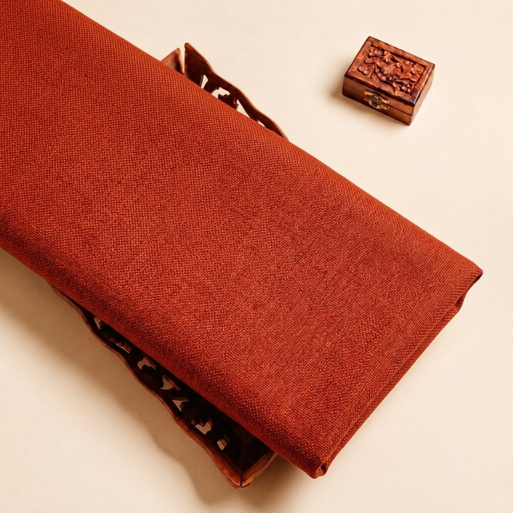 Rust Net Plain Net Fabric