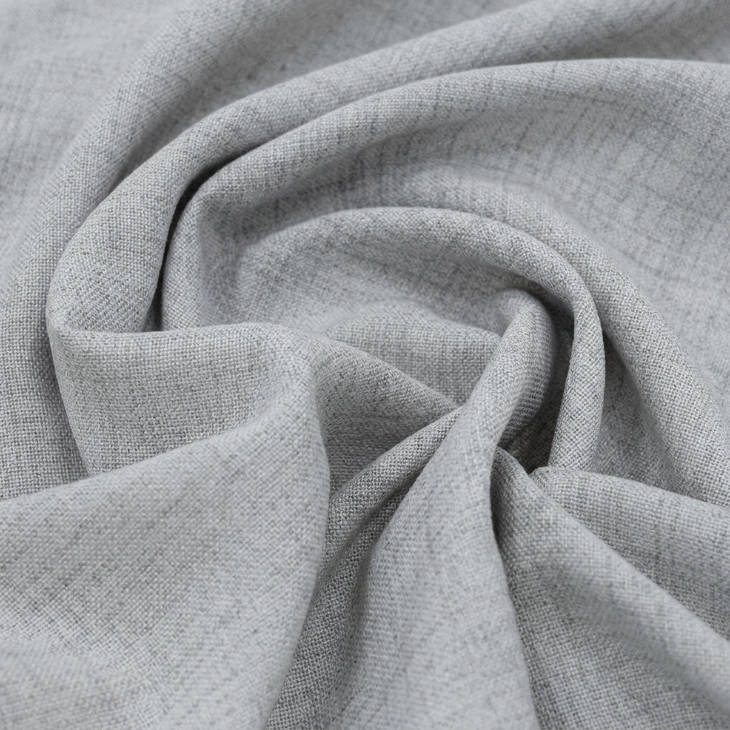 Swirled Plain Silver Plain Satin Fabric