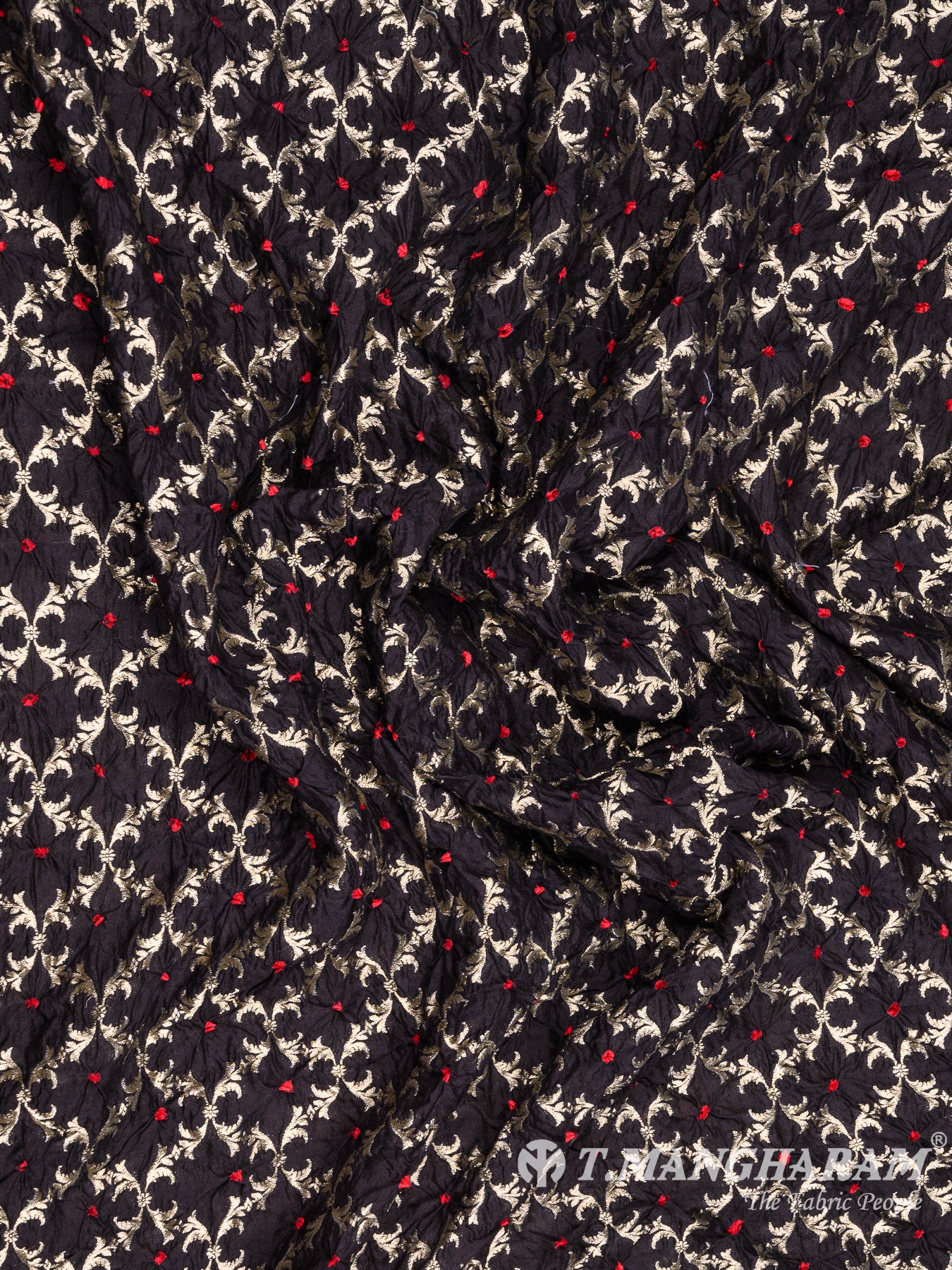 Black Banaras Fabric - EB5784