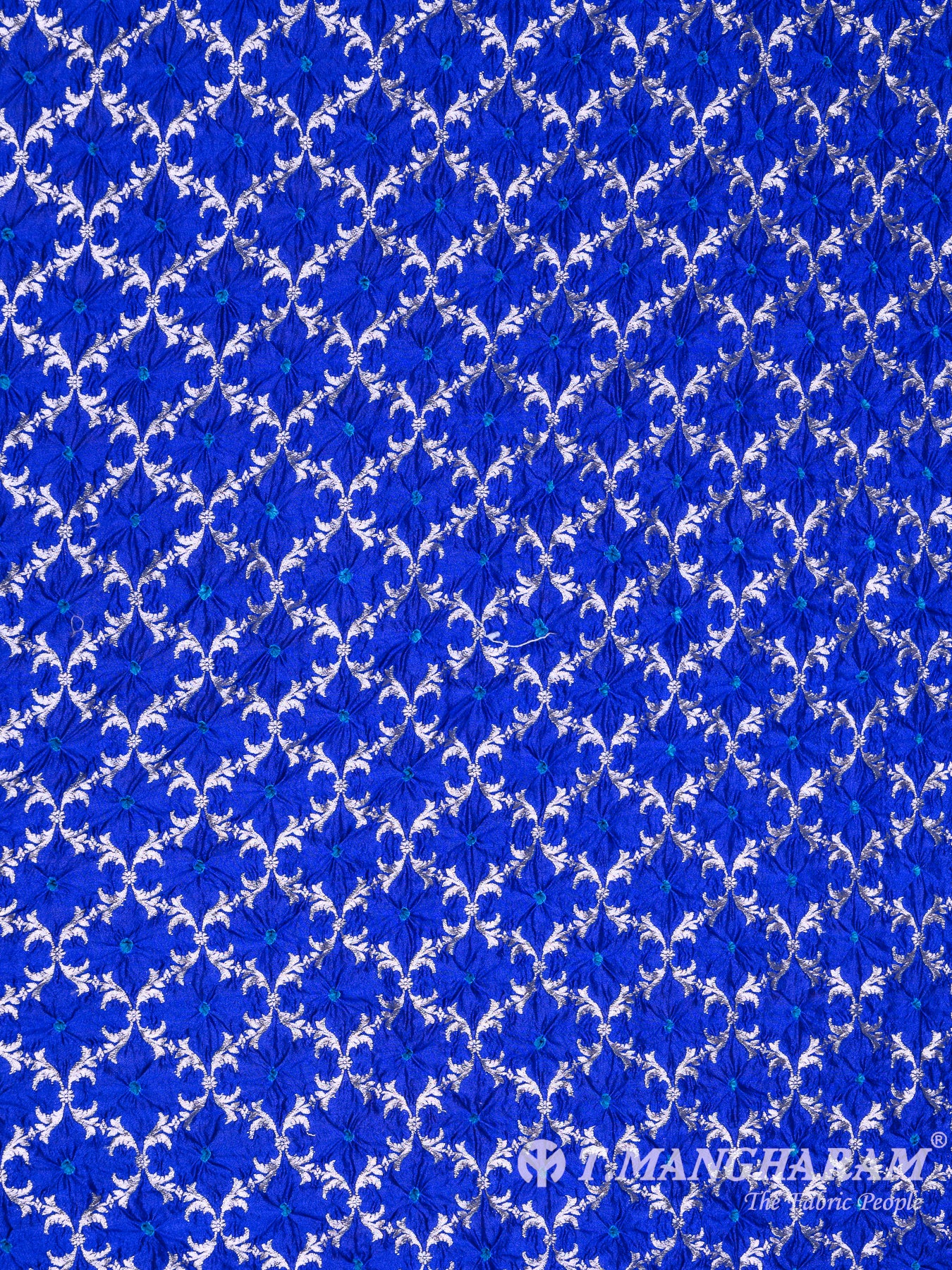 Blue Banaras Fabric - EB5786