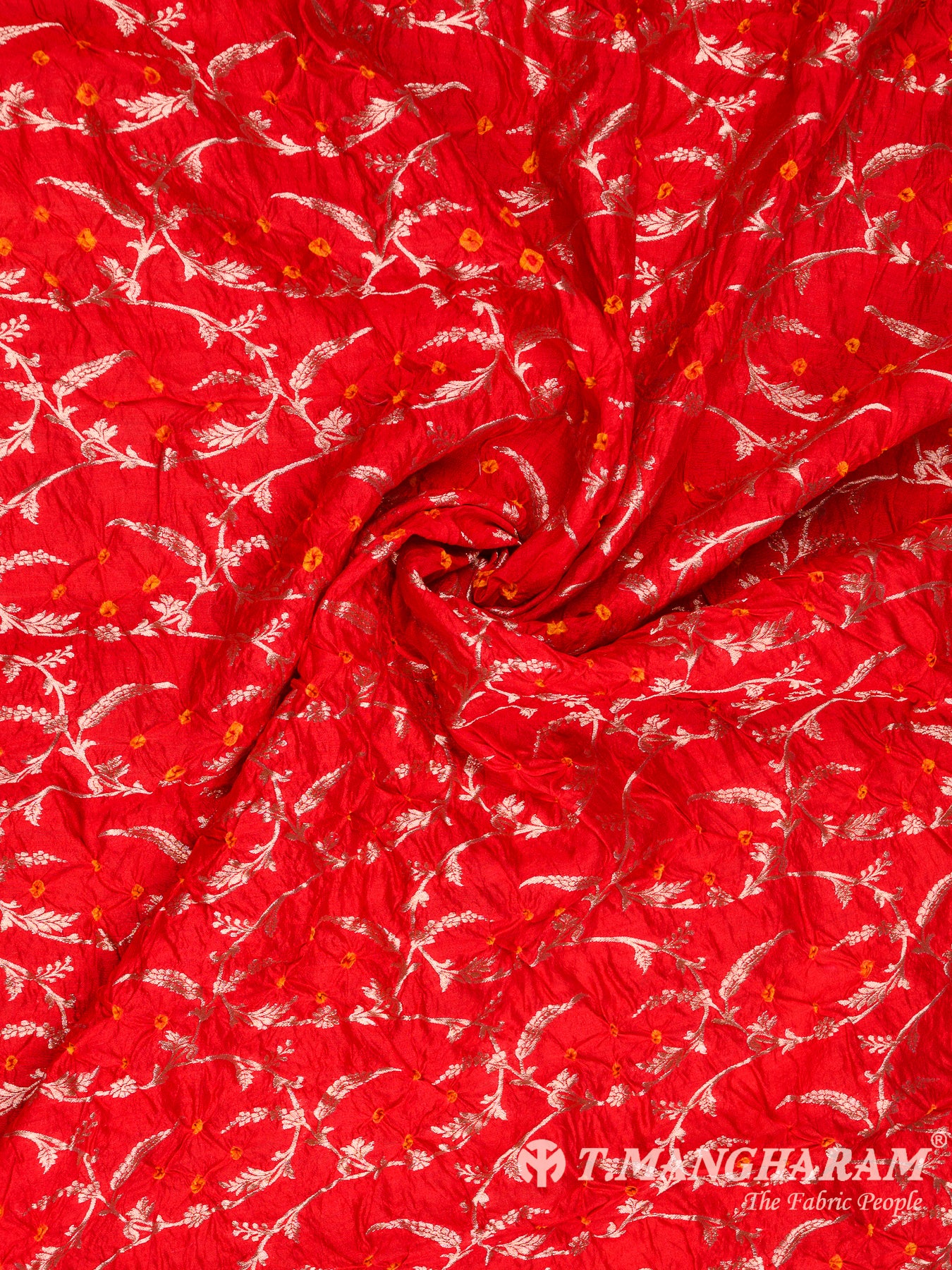 Red Banaras Fabric - EB5780 view-1