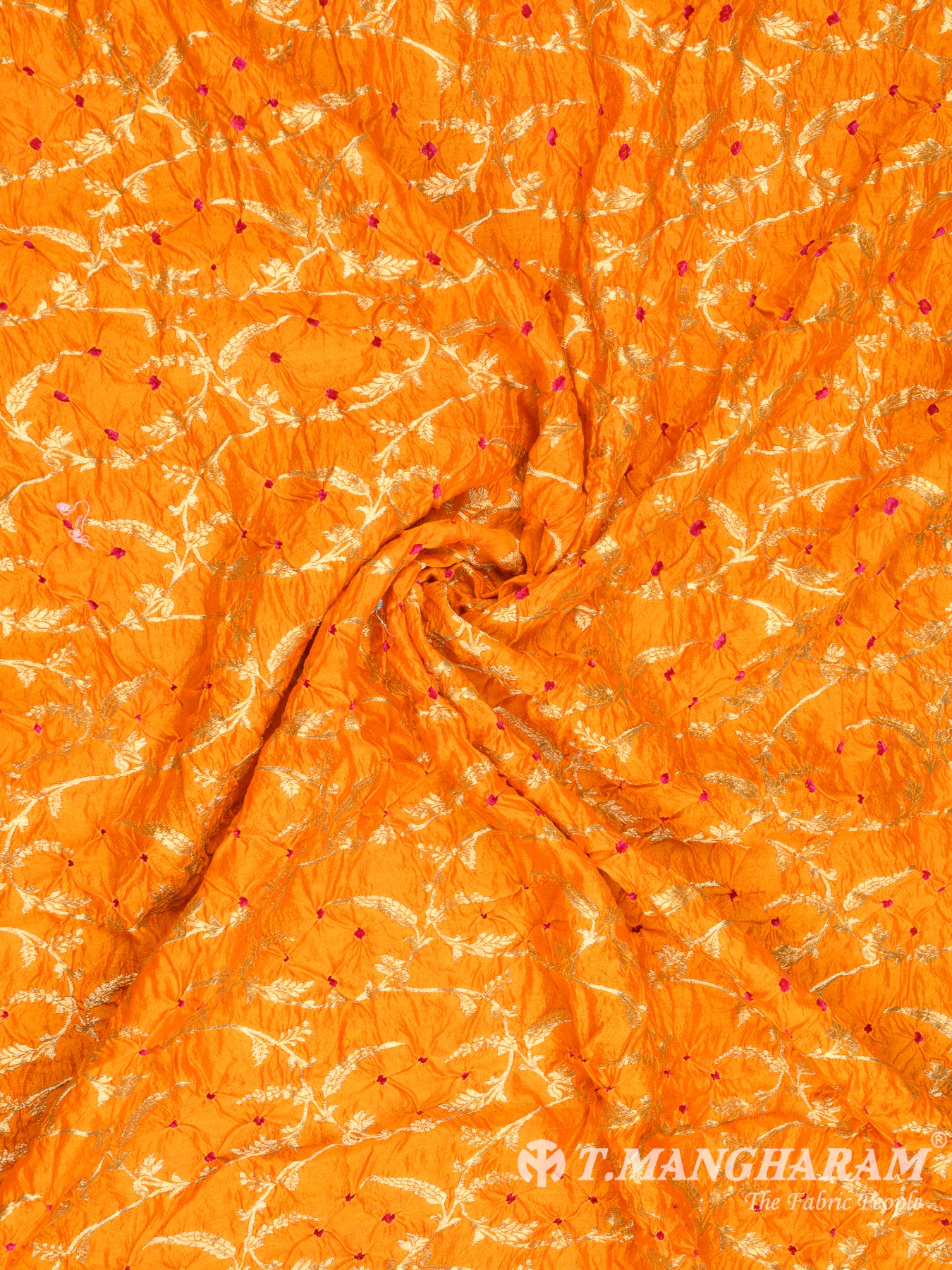 Yellow Banaras Fabric - EB5781 view-1