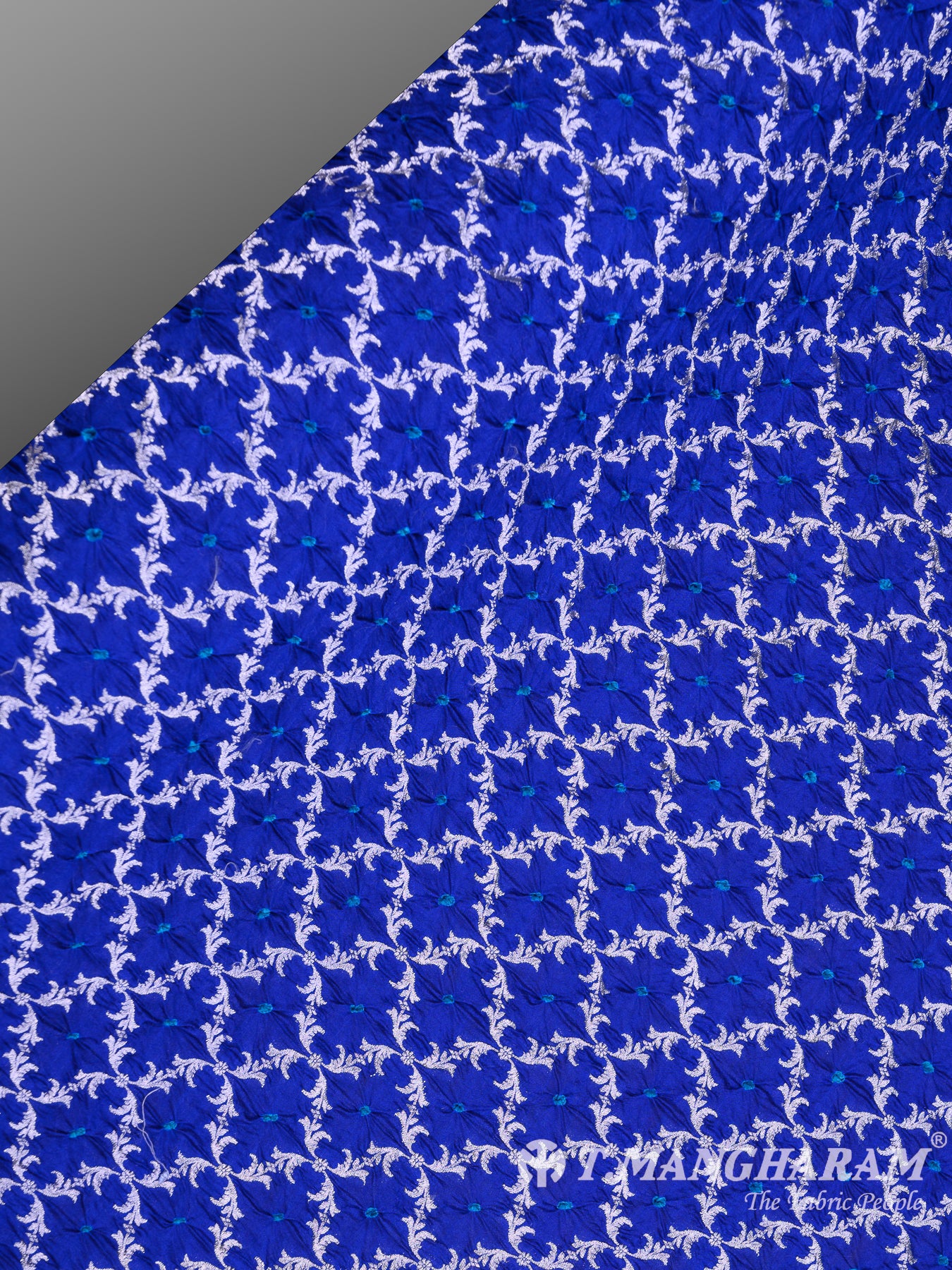Blue Banaras Fabric - EB5786